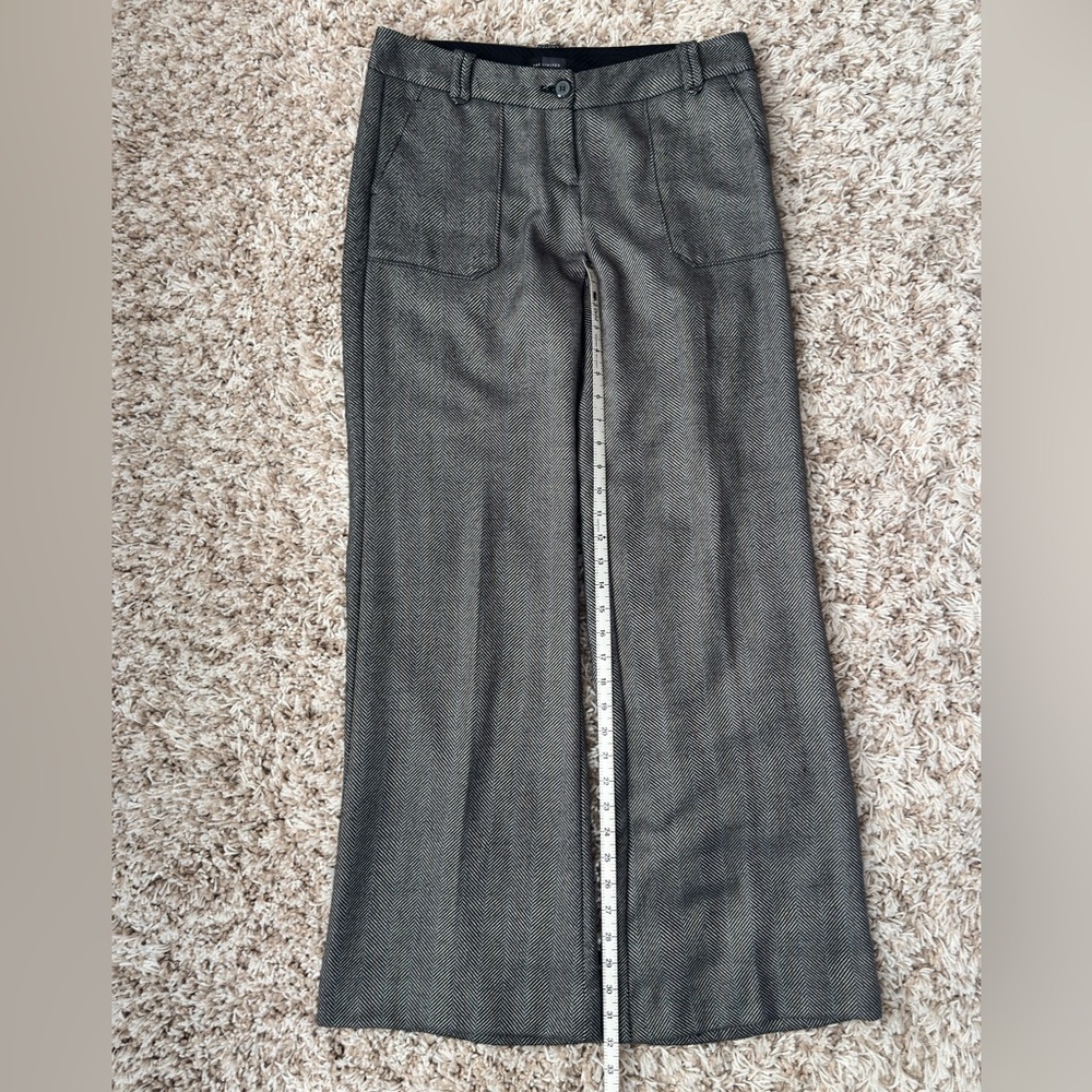 The Limited Black and Gray Herringbone Pants